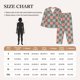 thumbnail image 4 of Fotbe Colorful Checkered Conjunto de Pijama de Manga Larga para Mujer con Estampado, Ropa de Dormir de 2 Piezas, Conjunto de Casa Suave y Cómodo con Bolsillos-Medium, 4 of 7