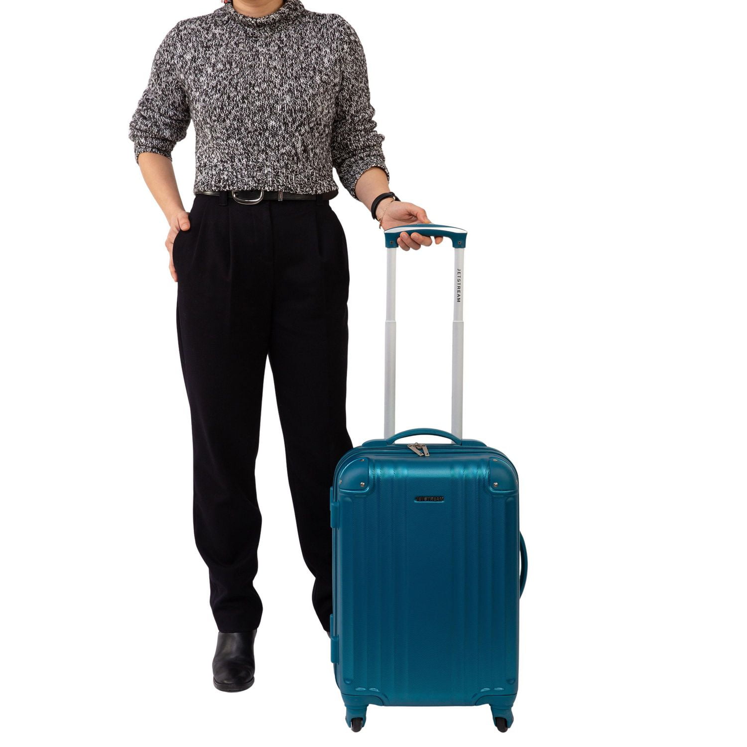 JetStream® Hardside Carry-On Luggage with wheels, 20 Inch Carry On Rolling Spinner Suitcase