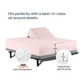 thumbnail image 4 of SGI Bedding Egyptian Cotton Top Split Sheet Set Solid Adjustable Bed 28" Split Head Cal King 600 TC 18" Deep Pink, 4 of 9