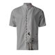 thumbnail image 2 of Camisas De Vestir Para Hombre 5xl Camisa de manga corta con solapa y hebilla de bolsillo con impresión digital 3D para hombre (Grey, L), 2 of 4
