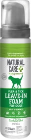 Natural Care Flea & Tick Killer Leave-in Foam for Dogs, 8 Ounces