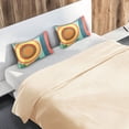 thumbnail image 5 of Yayeee Pillowcase Standard Size Set of 2 Satin Wrinkle Resistant Pillow Case, Colorful Stripes, 5 of 7