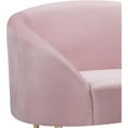 thumbnail image 4 of Pemberly Row Contemporary Velvet Accent Chair in Pink and Gold, 4 of 6