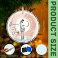 thumbnail image 2 of Expecting Pregnancy Reveal Pregnant Mother Watercolor Design Ornament Christmas Gift Crystal Glass Xmas Tree Holiday Decor, 2 of 3