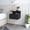 Black, variant on Floating Nightstand in Black Particle Board | Drawer for Small Items | Any Room Setting