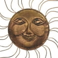 thumbnail image 4 of DecMode Metal Eclectic Celestial "Sun Face" Designed Wall Décor with Copper Metallic Brass Finish, 30"D, 4 of 8
