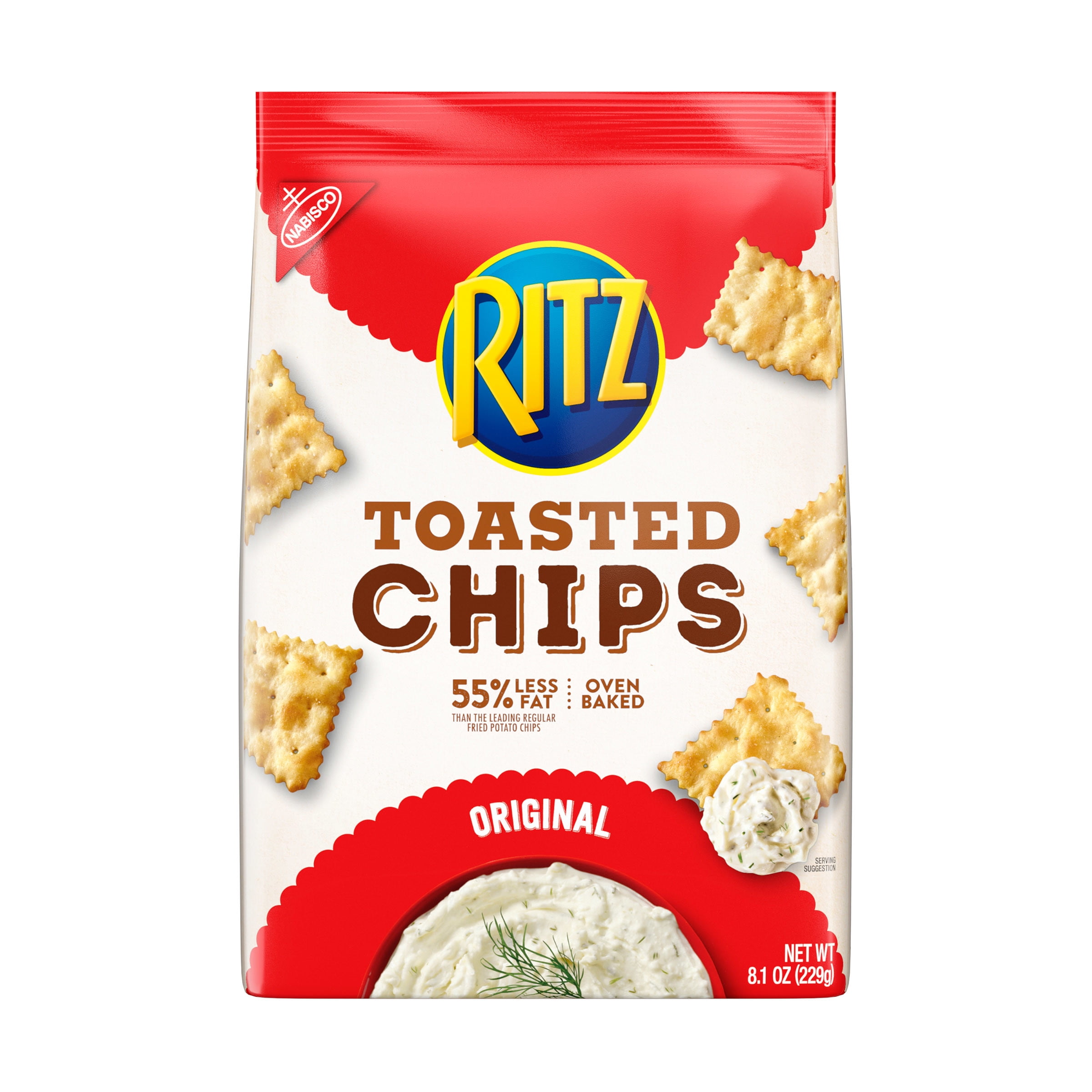 RITZ Original Toasted Chips, 8.1 oz