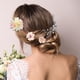 thumbnail image 3 of 12 piezas de clips para el cabello con flores falsas, accesorios para el cabello de flores para mujeres y niñas, rosa y blanco, 3 of 7