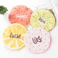 thumbnail image 3 of EeaseMX 10 gorros de baño impermeables de EVA con estampado de frutas (fresa, sandía, kiwi, naranja, pitaya cada uno), 3 of 8