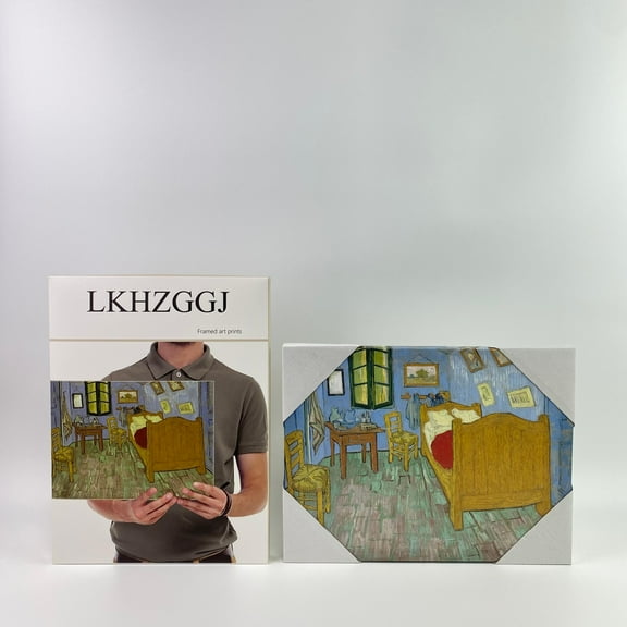 LKHZGGJ Framed art prints,Art The Bedroom at Arles Classic Canvas Prints Wall Art of Van Gogh Famous Oil Paintings Reproduction