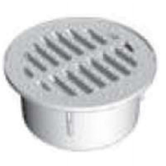 Nds Round Grate Corrugated 4 " Black Pvc