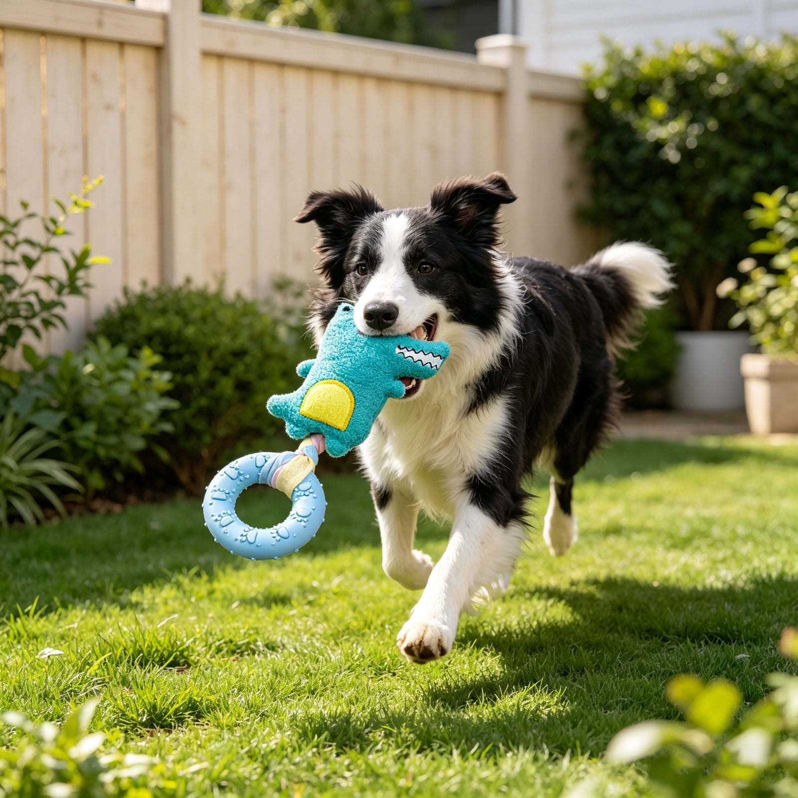 Gytml Squeaky Dog Chew Toys Durable Interactive Plush Puppy Toy With Squeaker Plush Dog Toy For Large & Medium Dogs Aggressive Chewers(C-2.76X7.48Inch)