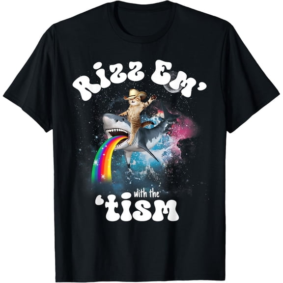 With The Tism Y2K Cat Autism Awareness T-Shirt