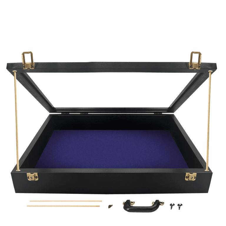 PENNZONI Small Tabletop Trade Show Display Case w/ Wooden
