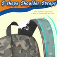 thumbnail image 5 of 17 Inch Lightweight Backpack,PVC Waterproof Oxford Fabric, Ergonomically Designed, with Large Capacity, Camouflage Print, 5 of 5