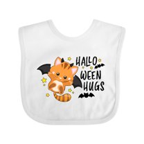 Inktastic Halloween Hugs with Cute Vampire Cat Bat Boys or Girls Baby Bib