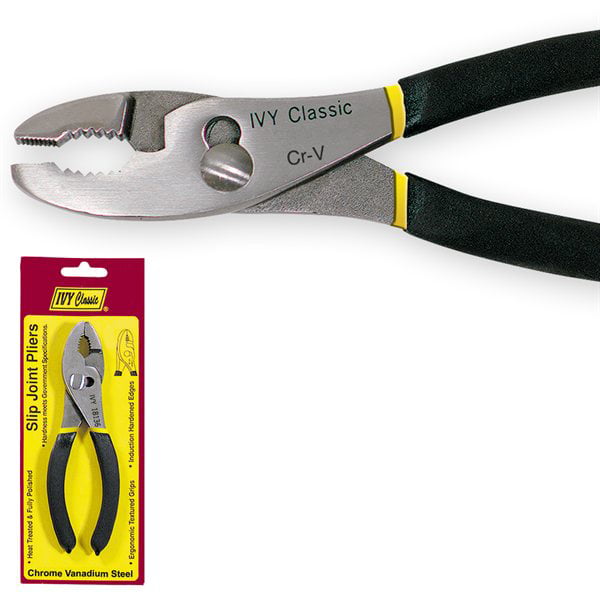 Ivy Classic 6" Long Nose Pliers Serrated Jaws Ergonomic Soft Grip Heat Treated 