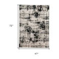 thumbnail image 3 of 4' X 6' Black White And Gray Area Rug, 3 of 10
