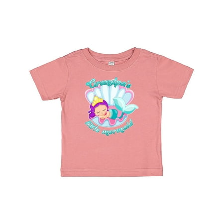 

Inktastic Grandpa s Little Mermaid Gift Baby Girl T-Shirt