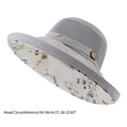 thumbnail image 2 of Women Mesh Sun Hats Summer Beach UV Protection UPF Packable Wide Brim Chin Strap Yellow, 2 of 3