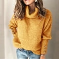 thumbnail image 2 of XZNGL Sweaters for Women Plus Size Womens Sweaters Plus Size Women Plus Size Long Sleeve Knitted Sweater Casual Turtleneck Loose Pullovers, 2 of 9