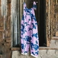 thumbnail image 2 of Riecok Wide Leg Jumpsuit for Women Sleeveless One Piece Rompers Casual Beach Vacation Overalls with Pockets, 2 of 5