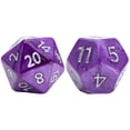 thumbnail image 5 of Gate Keeper Games and Dice: Mercurial Dice: Saturn - 7pc RPG Set, Shimmering Purple Resin & Silver Numerals, 7 Resin Dice for Role Playing Games, 5 of 5
