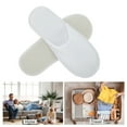 thumbnail image 4 of Unique Bargains 1 Pair Disposable Slippers Foldable Closed Toe Anti-slip Hotel Slippers White, 4 of 5