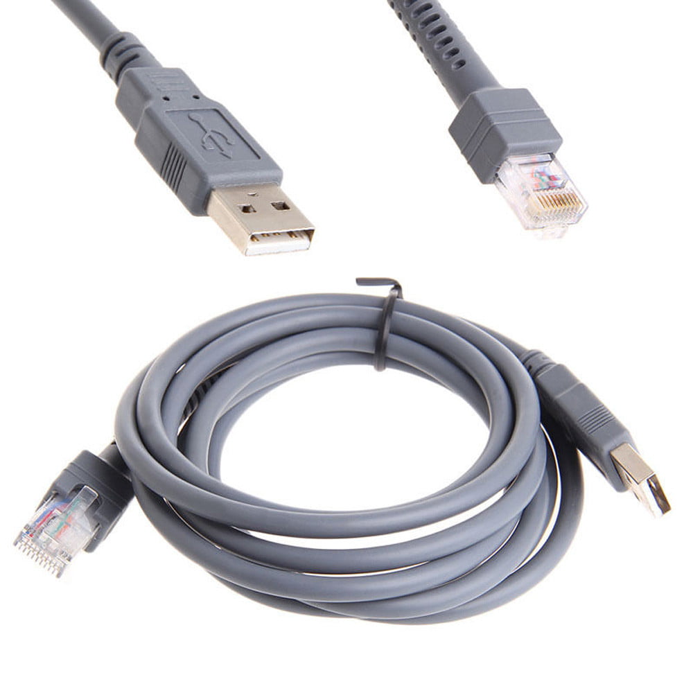 CBA-U01-S07ZAR USB Cable 6ft 2M for Symbol Barcode Scanner LS1203 LS2208 LS4208 