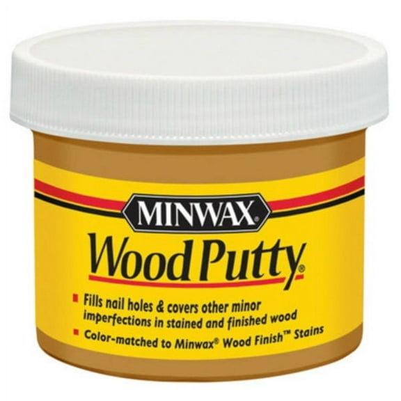 Minwax 13612 Non-Hardening Pre-Mixed Wood Putty, Colonial Maple, 3.75 Oz, Each
