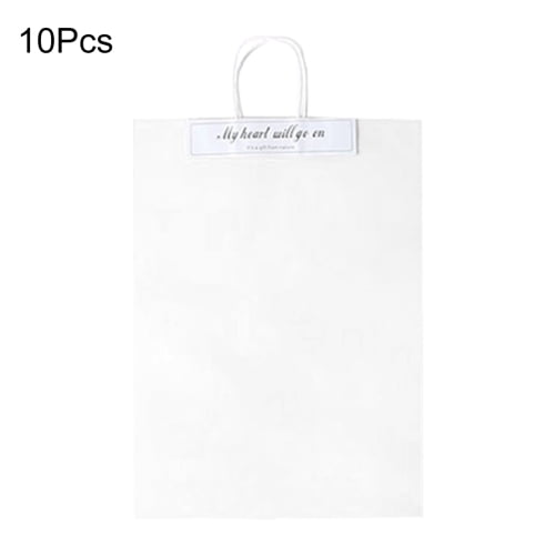 Dream Lifestyle 3Pcs Clear Gift Bags, Plastic Gift Bags with Handle, 8.27  x 7.48 x 5.51 Transparent PVC Bags Reusable Retail Shopping Bags, Gift
