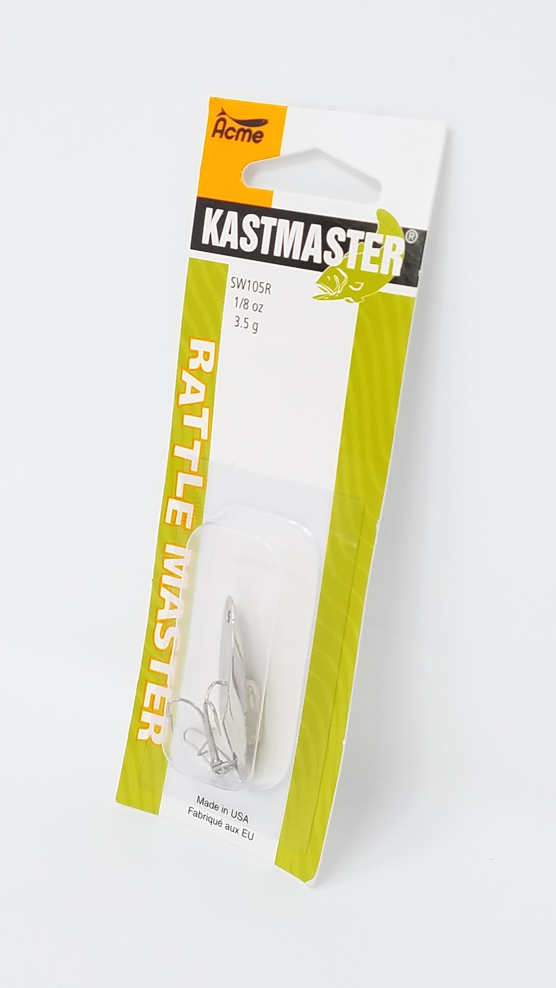 Acme Tackle Fishing Spoon, Kastmaster Rattle Master, 1/8 oz, 1pk