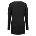 thumbnail image 3 of Gvmfive Women's Side Pockets Long Sleeve Round Neck Pullover Casual Tunic Tops, 3 of 4