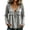 6# Gray, variant on Boho Tops for Women Fall V Neck Lace Up Peasant Blouse Babydoll Fringe Cotton Linen Tops Lightweight Bohemian Raw Hem Loose Fit Off the Shoulder Tops