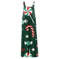thumbnail image 4 of Women Christmas Overalls Cute Xmas Print Wide Leg Jumpsuits Casual Fall Winter Outfits Christmas Rompers 2025 Trendy Fashion Jumpers with Pockets, 4 of 7
