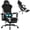 Black and white, variant on Homall Adjustable Lumber Support Gaming Chair Ergonomic Reclining Computer Office Chair Video Game Chair with Footrest for Adults, Black