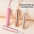 thumbnail image 5 of 2. Travel-Size Hygienic Lip Brush Soft Round Head & Lightweight Aluminum Tube For Precise Concealer Application, 5 of 9