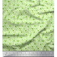 thumbnail image 1 of Soimoi Satin Silk Fabric Dot,Floral & Heart Print Sewing Fabric Yard 42 Inch Wide, 1 of 1