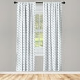 thumbnail image 3 of Ambesonne Anchor Curtains, Classical Marine, Pair of 28"x95",, 3 of 5