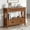 Brown, variant on Barara King Console Table, Entryway Table, Console Sofa Table, Display Shelf,36" Farmhouse Pine Wood Console Table with 4 Drawers & 1 Storage Shelf(Black)