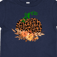 thumbnail image 4 of Inktastic Cheetah Print Pretty Pumpkin with Fall Leaves Boys or Girls Baby T-Shirt, 4 of 5