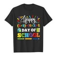thumbnail image 4 of PMVFHDE Hauts Basiques pour Fille T-Shirts Mignons pour Fille Hauts pour Fille T-Shirt Robes pour Fille T-Shirts pour Filles Mode Enfant Décontracté Imprimé Col Rond Manches Courtes T-Shirt Haut Noir, 8-9 Ans, 4 of 4