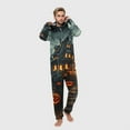 thumbnail image 2 of AGWOLF Halloween Family Pajamas Matching Sets Funny Graphic Long Sleeve Jumpsuit Onesie One Piece Pajamas Halloween Costumes Dad M, 2 of 6