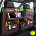 thumbnail image 2 of Bolsa de almacenamiento para asiento de coche de cuero para colgar bolsa de almacenamiento para respaldo de asiento de coche bolsa de almacenamiento para coche Apto para familias, 2 of 4
