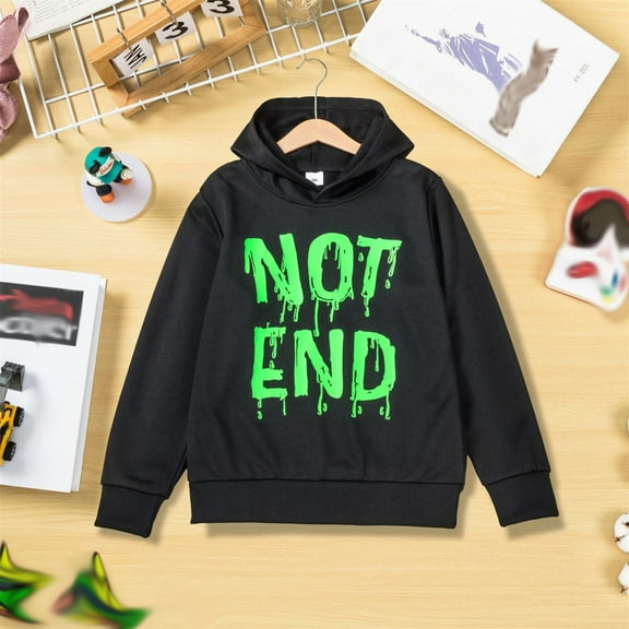 Boys Hoodies Printed Hooded Sweatshirts for Kids 2-13 Years Boys,Hoodies For Street Dance Comfortable Knit Pullover Sweatshirt With Reflective Print Long Sleeve Casual Wear For Kids