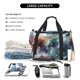 thumbnail image 5 of Balery Ink Style Wave Dragon Bolsa de Gimnasio para Mujeres, Bolsa de Viaje con Bolsillo Húmedo, Bolsa de Fin de Semana para Mujeres, Bolsa de Viaje Resistente al Agua, 5 of 7