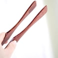 thumbnail image 4 of Wooden Food Tongs - Premium Natural Wood Kitchen Clips for Baking, Bread, BBQ and Cooking, Heat-Resistant Serving Tongs with Ergonomic Design, 4 of 8