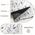 thumbnail image 6 of Gray Leaf Round Area Rug 5 FT, Non Slip Bedroom Rugs, Modern Botanical Foliage Plant Country Pastoral Washable Soft Circular Carpet Non-Shedding Floor Mat for Kitchen Dining Room Foyer Balcony Dorm, 6 of 8