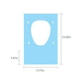 thumbnail image 3 of Disposable Toilet Seat Cover, Large Toilet Seat Protector, Public and Outdoor Toilet Seat Pad, Individually Wrapped Toilet Seat Cover, Hygienic Travel Bathroom Accessory, 3 of 9