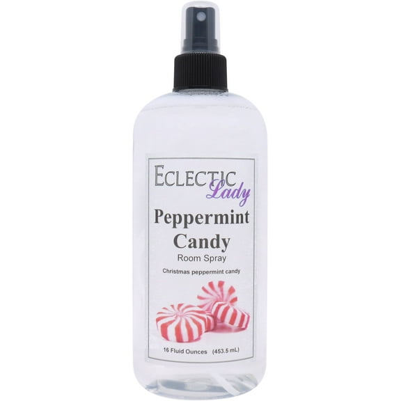 Peppermint Candy Room Spray by Eclectic Lady, 16 Ounces, Fragrant Aromatic Room Mist For Home, Room, Office